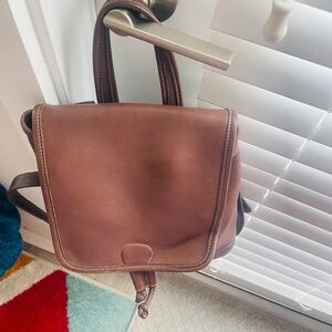 Coach Brown All Leather Backpack
